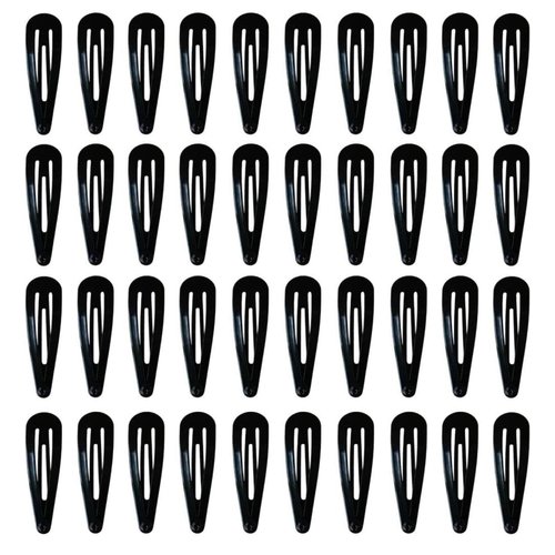 Generic 36pcs of Black Hair Clips for Women Thick Hair Non Slip Snap Hair Clips Double Grip Hair Clips Metal Hair Barrettes for Women & Girls