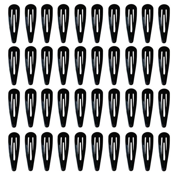 Generic 36pcs of Black Hair Clips for Women Thick Hair Non Slip Snap Hair Clips Double Grip Hair Clips Metal Hair Barrettes for Women & Girls