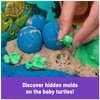 Kinetic Sand, Project Planet Turtle Beach, 14oz Play Sand, Tools & Molds, Sustainably Minded Eco Friendly Materials, Christmas Gifts for Kids Ages 3+