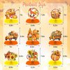 9 Pcs Autumn Thanksgiving Honeycomb Centerpiece Fall Paper Table Decorations 3D Honeycomb Decorations for Thanksgiving Fall Festival Party Supplies (Autumn)