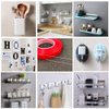 EBANKU Acrylic Nail Display Stand Set, 50Pcs Acrylic Nails Holder Stand with 10M Double Sided Tape for Nails Walls, Magnetic Nail Practice Stand Manicure Tools