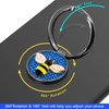 YINHEXI Phone Ring Holder Finger Kickstand, Cell Phone Ring Holder Finger Grip 360 Degree Rotation, with Crystal Stone Enamel Bee (Blue)