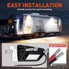 SnowyFox LED RV Porch Light - Aluminum Exterior Utility Light Led Outdoor Trailer Light 12V Lighting Fixture 750 Lumen Replacement Lighting Enclosed Trailer Lights for RVs Trailers Campers