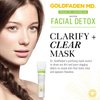GOLDFADEN MD Facial Detox Mask | Clarifying Face Mask w/Zinc Oxide, Sulfur, Salicylic Acid & Grapefruit | Purifying Deep Clean | Minimizes the Appearance of Redness, Blackheads & Pores .5 fl oz