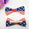 GeRRiT 4 Pcs Independence Day Hair Bow Clips 2 Designs American Flag Hair Accessories Patriotic Hair Barrette Strips Stars Hairpins for Memorial Day 4th of July Hair Decoration, Blue