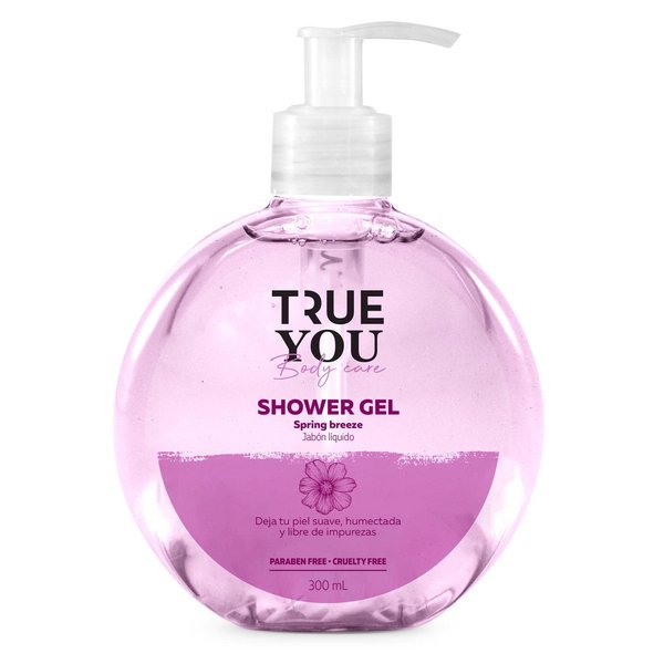 TRUE YOU Shower Gel Spring Breeze with Natural Extracts Vitamin E and Calendula 10.14 fl.oz.