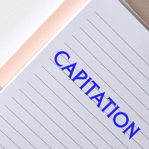 Medical Billing Specialist Essential - Capitation Rubber Stamp with Durable Wood Handle, 1/2 x 1-1/2, Ideal for Efficient Medical Documentation, Wood Handle Medical Stamp, Easy to Use