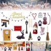 EJJUOO 33pcs Christmas Dollhouse Decorations Dollhouse Christmas Decor Cchristmas Dollhouse Accessories Miniature Dollhouse Christmas Decorations for DIY Crafts Home Table Decor