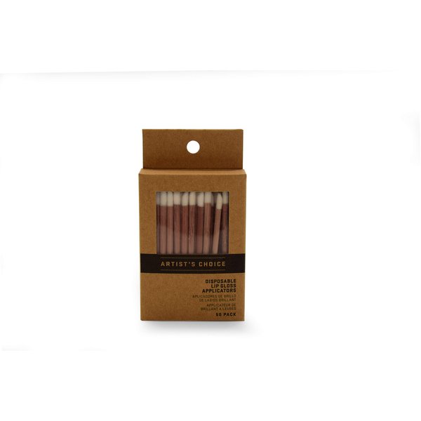 Artist's Choice Lip Gloss Applicators - Sponge Tip for Effortless Blending, Soft Pad with Angled Edges for Precise Control, Single-Use Option for Professionals
