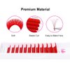 Colored Lash Extensions Mixed Tray Volume Lash Extensions Easy Fan Volume Lashes Red Lash Extensions Flowering 0.07 Color Lashes Extension (Red-0.07D-20-25mm)