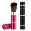 Andibro 2Pcs Retractable Kabuki Makeup Brush, Portable Travel Foundation Brush Loose Powder Brush Blush Makeup Brushes Face Liquid Foundation Sunscreen Brush Extensible Contour Makeup Brush with Cover