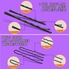 Teenitor 300pcs Hair Pins Bobby Pins Black, 100 Black Bobby Pins 100 Hair Pins for Women and 100 Clear Hair Bands Kit, Black Hair Pins for Buns 2" 2.36" and Black Bobby Pins 2" 2.75"