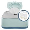 GOGO PURE Baby Wipe Warmer, Dispenser, Holder and Case with Bonus 30 Breastmilk Storage Bags - Warmer with Easy Press On/Off Switch, Great Combination, Great Baby Gift (Blue/Grey)