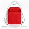 APSOONSELL Backpack Organizer Insert, Felt Bag Organizer for Backpack Rucksack Shoulder Bag Shaper Foldable, Red, XS