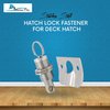 MARINE CITY Hatch Lock Fastener, 316 Grade Stainless Steel, Polished Finish, Corrosion-Resistant, Easy to Install, for Deck Hatch, Cabinets, Molds (Pack of 1)