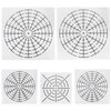 MTQY Plastic Mandala Stencils 5 in 1 Mandala Dot Painting Tool Kit 8/12/16 Segment Reusable Mandala Dotting Tool for DIY Painting Art Projects