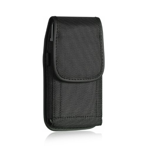 for Enact Black Tough Nylon Pouch Cell Phone Case Duty Metal Clip Holster and Stylus Pen