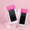 TDANCE Flat Lashes Eyelash Extensions 0.15/0.2mm Thickness Super Soft Air Flat Lash Extensions Ellipse Eyelash Extensions Matte Black Flat Eyelash Extensions Salon Use(Air Flat,0.15-CC,8-15mm)