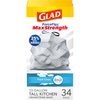 Glad Trash Bags, Tall Kitchen Garbage Bags, 13 Gal, 34 Count