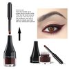 MAEPEOR Gel Eyeliner 10 Colors Smooth Cream Matte Eyeliner Gel Longlasting Waterproof and Smudgeproof High Pigment Eyeliner with Brush (03 Brown)