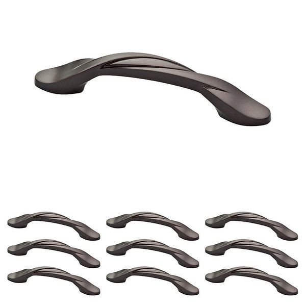 Franklin Brass Twisted Arch (10-Pack) Cabinet Handles 3" Deep Bronze Cabinet Pulls Handles for Cabinets and Drawers Cabinet Hardware Dresser Handles Drawer Pulls P35518K-OB3-B