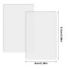 DaKuan 20 Pack PVC Card Sleeves Protectors - Waterproof, Reusable Frosted Badge Holders for ID, Credit, Bus Cards - 60x90mm (2.36x3.54 Inch) Clear Card Protector Covers