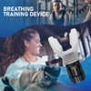 enttgo Portable Respiratory Trainer-Exercise Device. Respiratory Muscle Training |Improve Breathing Capacity | Easy to Clean| Adjustable Resistance, Adjustable to Different Fitness Needs (White)