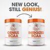 Genius BCAA Energy Powder, Grape Limeade - Nootropic Amino Acids & Muscle Recovery - Natural Vegan BCAAs Workout Supplement for Women & Men (Pre, Intra & Post Workout) - No Artificial Sweeteners