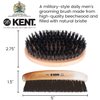 Kent Set of Combs, 81T Small Beard and Mustache Comb, FOT All Fine Pocket Comb, and PF22 Hair Brush and Beard Brush, Beard and Mustache Grooming Kit for Travel and Home Beard Care, Made in England