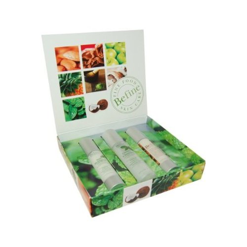 BeFine Fine Food Skin Care 3 pc Kit - Day Moisturizer , Cleanser, Night Cream