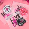146 Pcs Cheerleader Gifts 24 Cheer Scrunchie 24 Cheer Bracelets 24 Cheer Keychain 24 Zipper Portable Cheer Makeup Bag 50 Waterproof Cheer Stickers for Cheer Team Party Favors Cheerleading Accessories