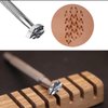 Leather Stamping Tools for Leather Crafts, Basket Weave Leather Crafting Stamp Tool with 304 Stainless Steel