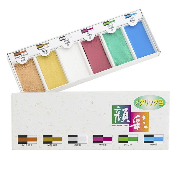 Sumiundo 15500 Paint, Face Paint, Metallic, 6 Color Set
