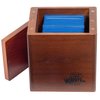 Monster Wooden Deck Box w Strong Magnetic Lid & Security Band- Premium Holds 150 Sleeved Cards- Compatible w Yugioh Commander Magic the Gathering MTG Sports Card, All Trading Card TCG Games, Xmas Gift