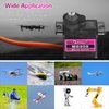 Beffkkip MG90S 9g Servo Motor Micro Metal Gear for Robot Car Plane RC Helicopter Arduino