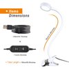 LEPOWER Clip on Light/Book Light/Reading Light with 2 Color Changeable/Night Light Clip on for Desk, Bed Headboard and Computers (White)