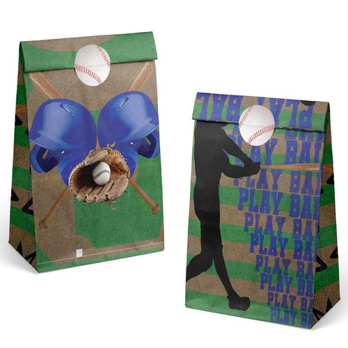 Outego 24 Baseball Party Favor Bags Baseball Goodie Bags Baseball Party Favors for Kids Baseball Birthday Party Supplies