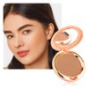 Oulac Matte Bronzer Powder Face Makeup with Mirror - Natural SunKissed Bronzer Look,Highly Pigmented Cream Bronzer, Long Lasting Glow, Easy to Blend, Vegan & Cruelty-Free BS01