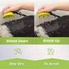 Wondurdog Deluxe Indoor Outdoor Dog Wash Kit for Shower and Garden Hose w/Water Pressure Control, Splash Shield & Rubber Scrubbing Attachment. Fast & Easy Dog Bath. Cleaning for Short & Long Hair Pet