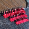 6PCS Socket Organizer Tray Set, Red SAE & Black Metric Socket Storage Trays, 1/4-Inch, 3/8-Inch & 1/2-Inch Drive Deep and Shadow Socket Holders for Toolboxes