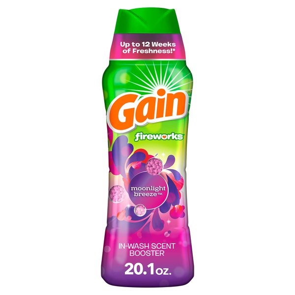 Gain Fireworks Laundry Scent Booster Beads for Washer, Moonlight Breeze, 20.1 oz