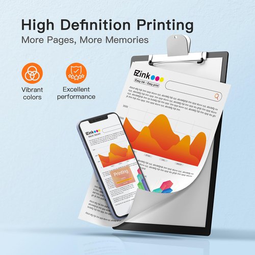 E-Z Ink Remanufactured Ink Cartridges Replacement for Epson 127 T127 to use with NX530 625 WF-3520 WF-3530 WF-3540 WF-7010 WF-7510 7520 545 645 (4 Large Black, 2 Cyan, 2 Magenta, 2 Yellow) 10 Pack