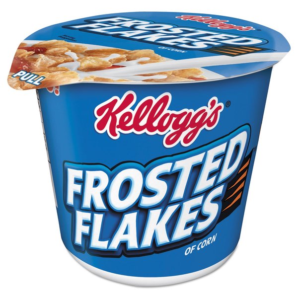 Kellogg's Frosted Flakes Breakfast Cereal, 2.1 oz. Single-Serve Cup, 6 Cups/Box