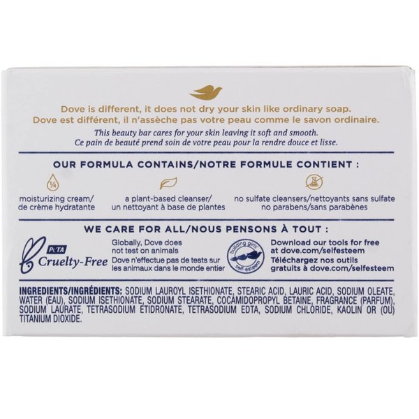 White Moisturizing Cream Beauty Bar Dove 3.75 oz (Pack of 3)