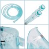 4 Packs Pediatric Elongated Standard Oxygen Mask with 6.6' Tubing and Adjustable Elastic Strap - Size M