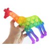 1 Giraffe Bubble Pop Fidget Toy - Silicone Push Poke Bubble Wrap Fidget Toy - Press Bubbles to Pop - Bubble Popper Sensory Stress Toy OT