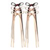 Chaormrey 6pcs Hair Bows Hair Clips for Women,Hair Ribbon with Long Tail hair clasp Hair Accessories for Women Wedding Party Gifts