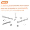 HELIFOUNER 110 Pieces M5 x 30mm /35mm /40mm /45mm /50mm, Hex Socket Head Cap Metric Screws Bolts Washers Nuts Kit, 304 Stainless Steel