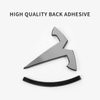 Powlamks 3D Metal Emblem Sticker for Model Y, 2Pcs - Front Hood Badge Decal & Rear Trunk Logo (Matt Black