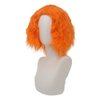 Dai Cloud Orange Curly Wigs for Men Short Kinky Curly Hair Wig with Middle Part Cosplay Anime Costume Synthetic Halloween Wigs